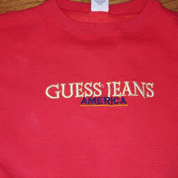 Vintage 80's GUESS? Loose Fit Belly Top - Picture 5 of 7